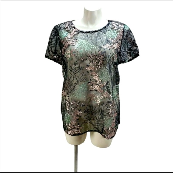 Shear Embroidered Top - Picture 3 of 7